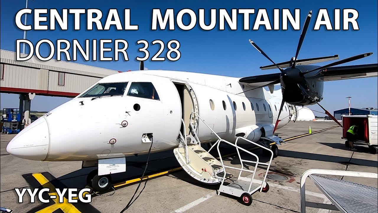 ПОЛЕТ НА DORNIER 328! Central Mountain Air Калгари — Эдмонтон