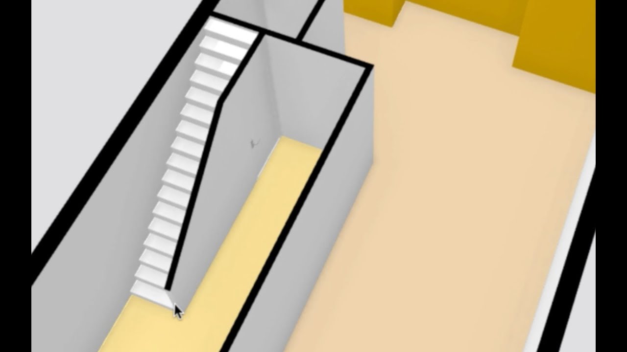 Floorplanner Tips: Creating a closet under the stairs