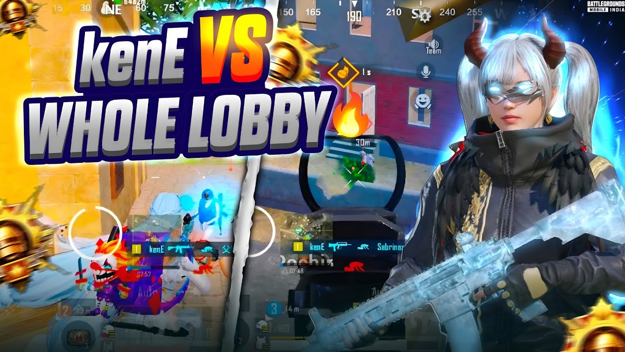 kenE VS WHOLE LOBBY 😱 Intence conqueror lobby clutches 🔥|| Solo vs squad Fastest clutches😮‍💨