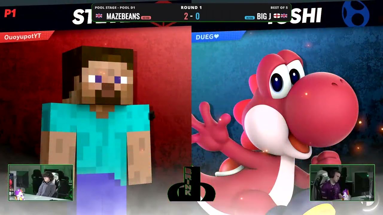 BRINK - Pool D - MazeBeans (Steve) Vs. Jester (Yoshi) Smash Ultimate - SSBU Tournament