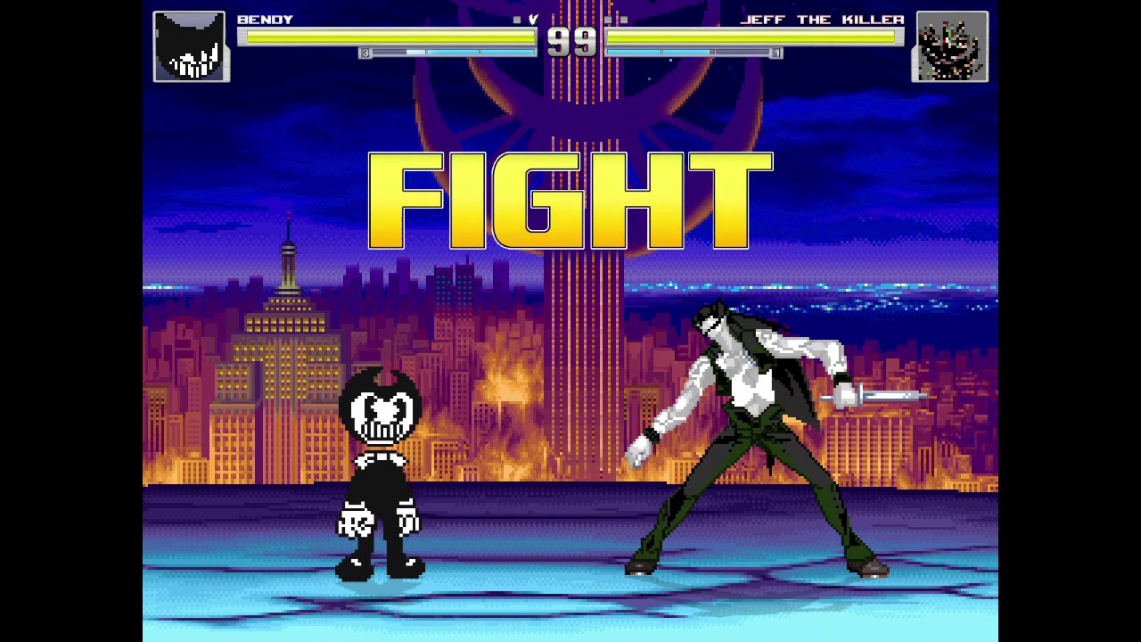 MUGEN Bendy (me) vs Jeff the Killer