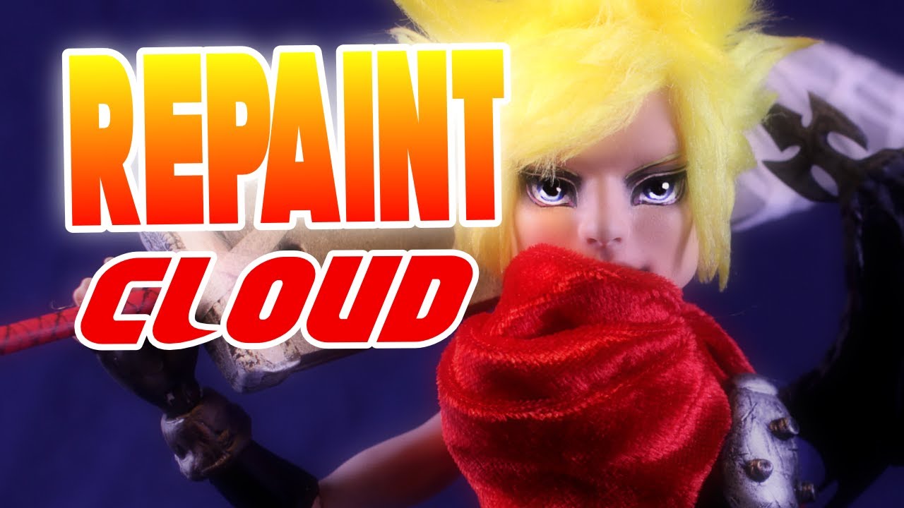 Cloud Strife ⚔️ Final Fantasy x Kingdom Hearts | Doll RePaint!