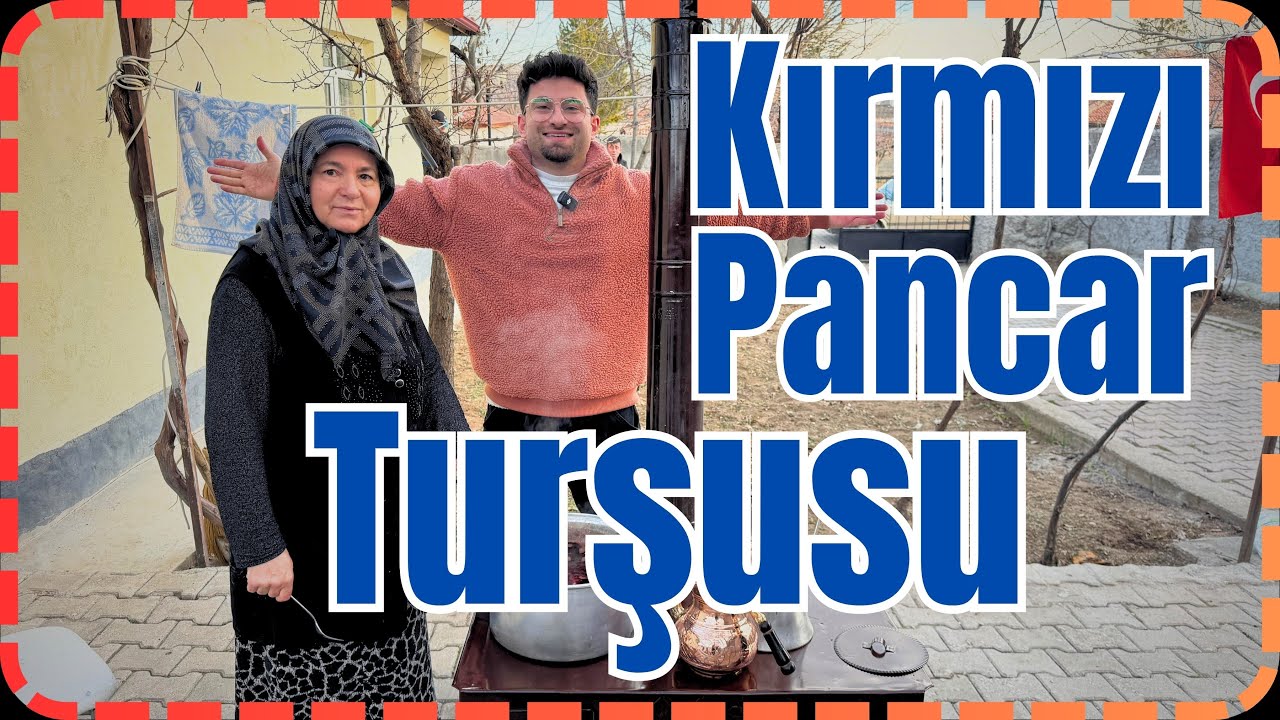 Köyde Kırmızı Pancar Turşusu Yaptık