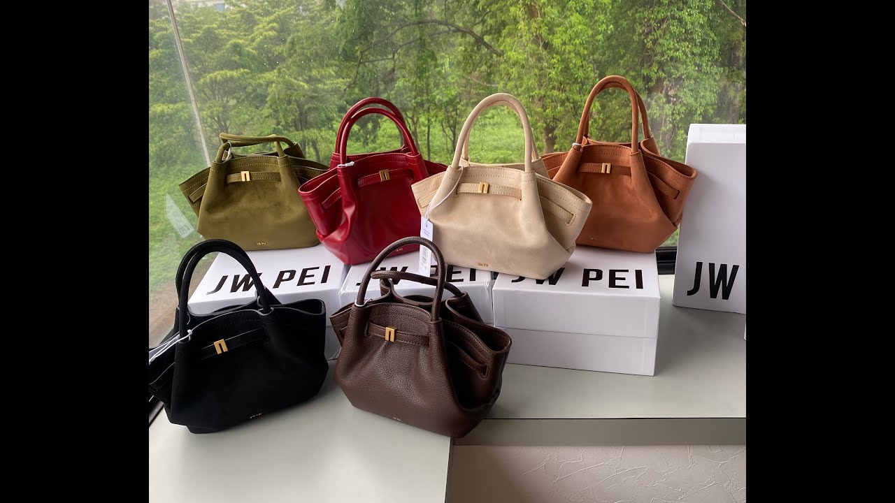 JW PEI MINI HANA in six colors. (Dark brown, suede brown, off white, dark olive, suede black,claret)