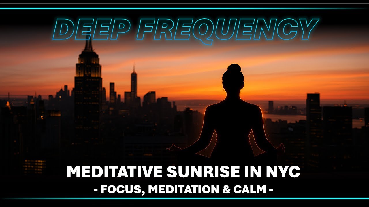 🧠 Deep Frequency 🎧 Meditative Sunrise in NYC | 528 Hz Base + Gentle 10 Hz Binaural Beats
