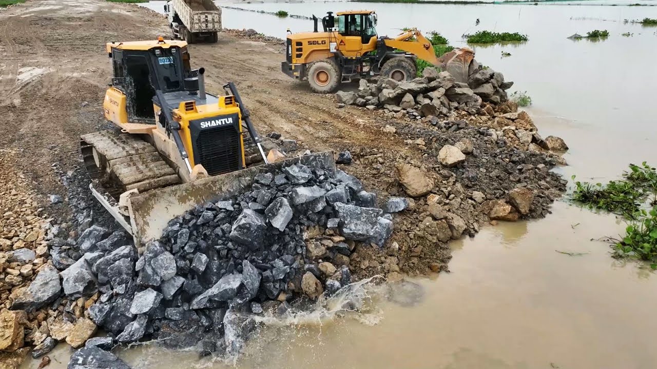 The Ultimate List Special Act Bulldozer Wheel Loader Pushing Rock Into Water Build New Road In Lake