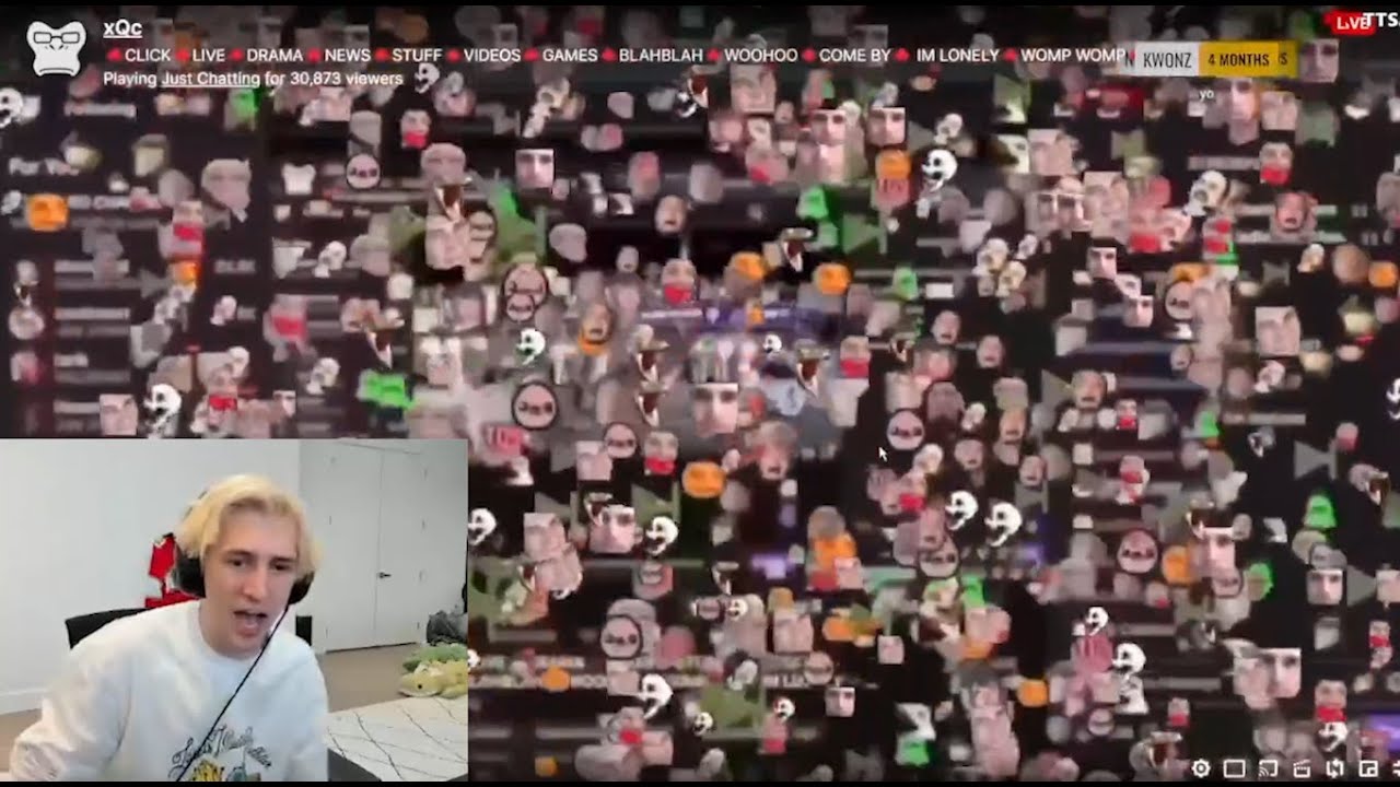 Трансляция xQc была прервана после того, как Twitch добавил новую функцию во время трансляции