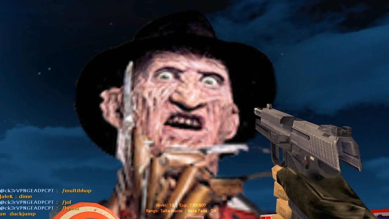 CS 1.6 - QUIERO ASESINAR A FREDDY KRUEGER! - Deathrun Nightmare Mod