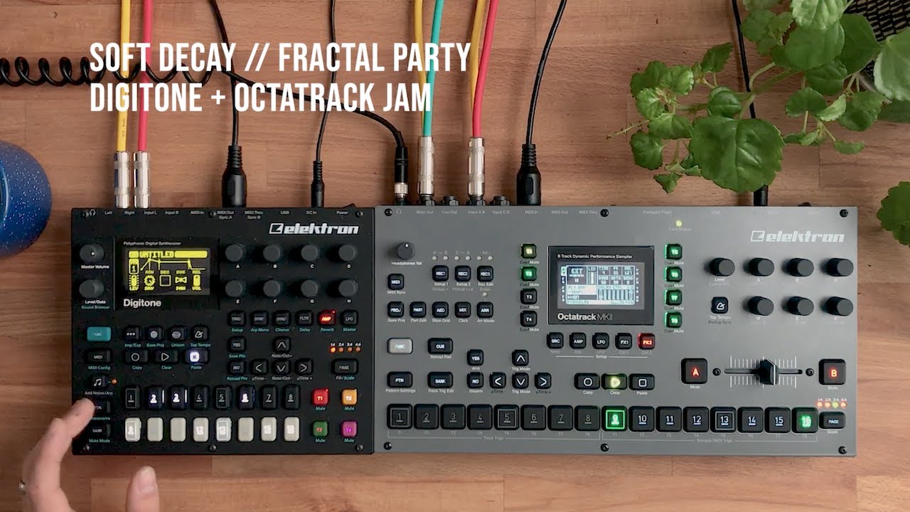 soft decay - fractal party (Digitone, Octatrack live hardware jam)