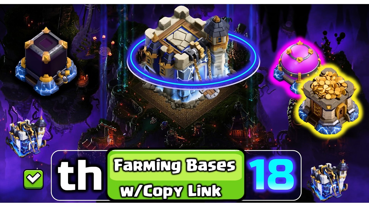 COC! TH18 FARMING BASE 2026 with COPY LINK + ANTI DARK ELIXIR, Gold and Elixir [updated]