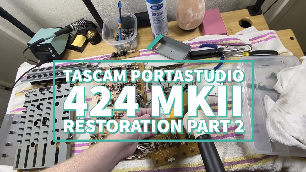 Tascam Portastudio 424 mkII Restoration in 2022 - Part 2 - More Cleaning