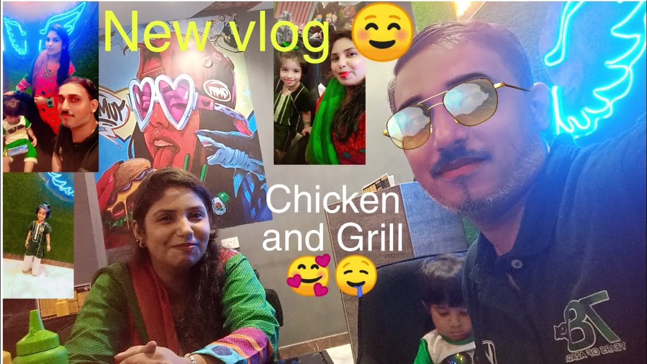 14 August Mubarak 🇵🇰💚sbko ||chicken and grill try kia frst time🥰||new vlog here😊#alinarizwanvlogs