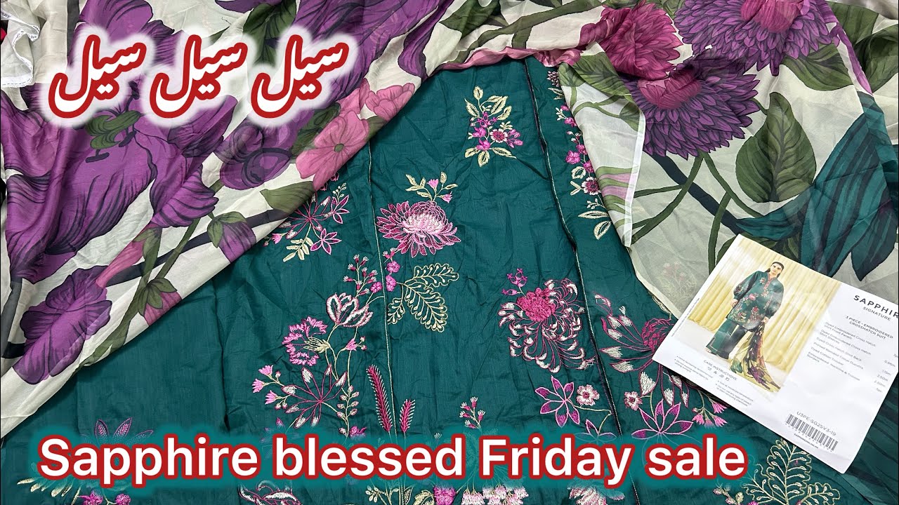 Sapphire blessed friday sale. Eid collection | Eid dress 2025 | Khaadi sale | Glamour it