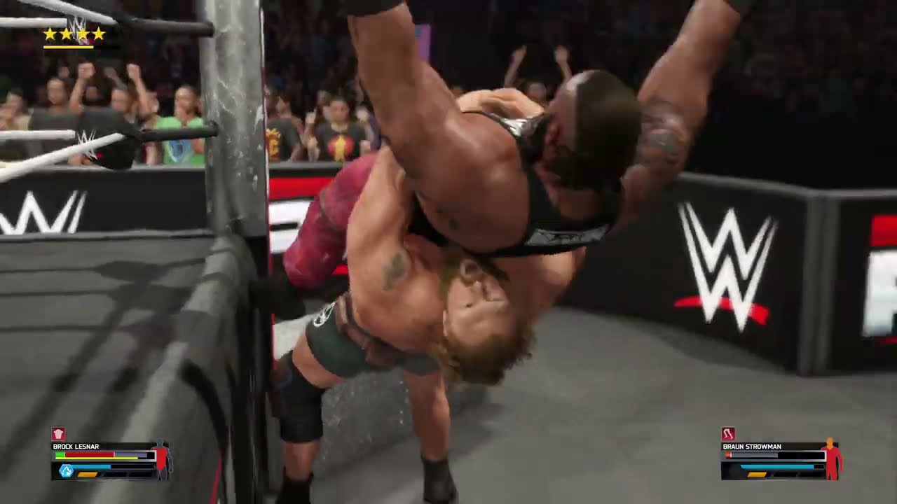 MONSTER VS BEAST! 💥 BROCK LESNAR vs BRAUN STROWMAN - RAW ONE ON ONE MATCH | WWE 2K25