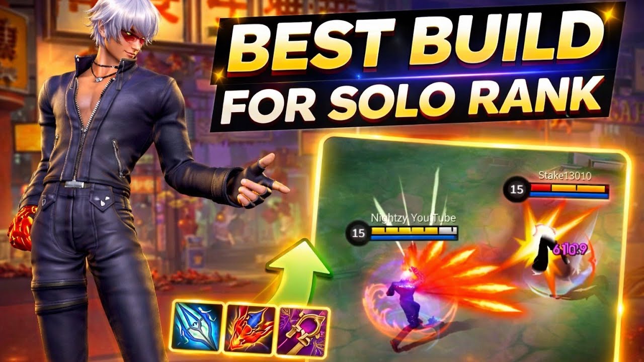 BEST GUSION BUILD FOR SOLO RANK 🔥 FULL GAMEPLAY (100% Broken) 