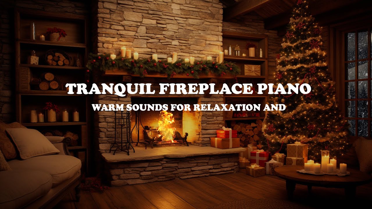 Warm Firelight and Gentle Piano Melodies | Calm Relaxation Music for Stress Relief & Focus