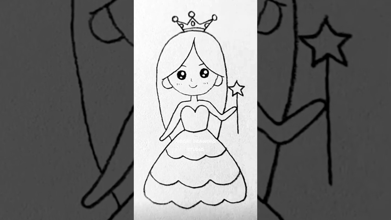 Cute fairy doll drawing step by step #art #drawing #easydrawing