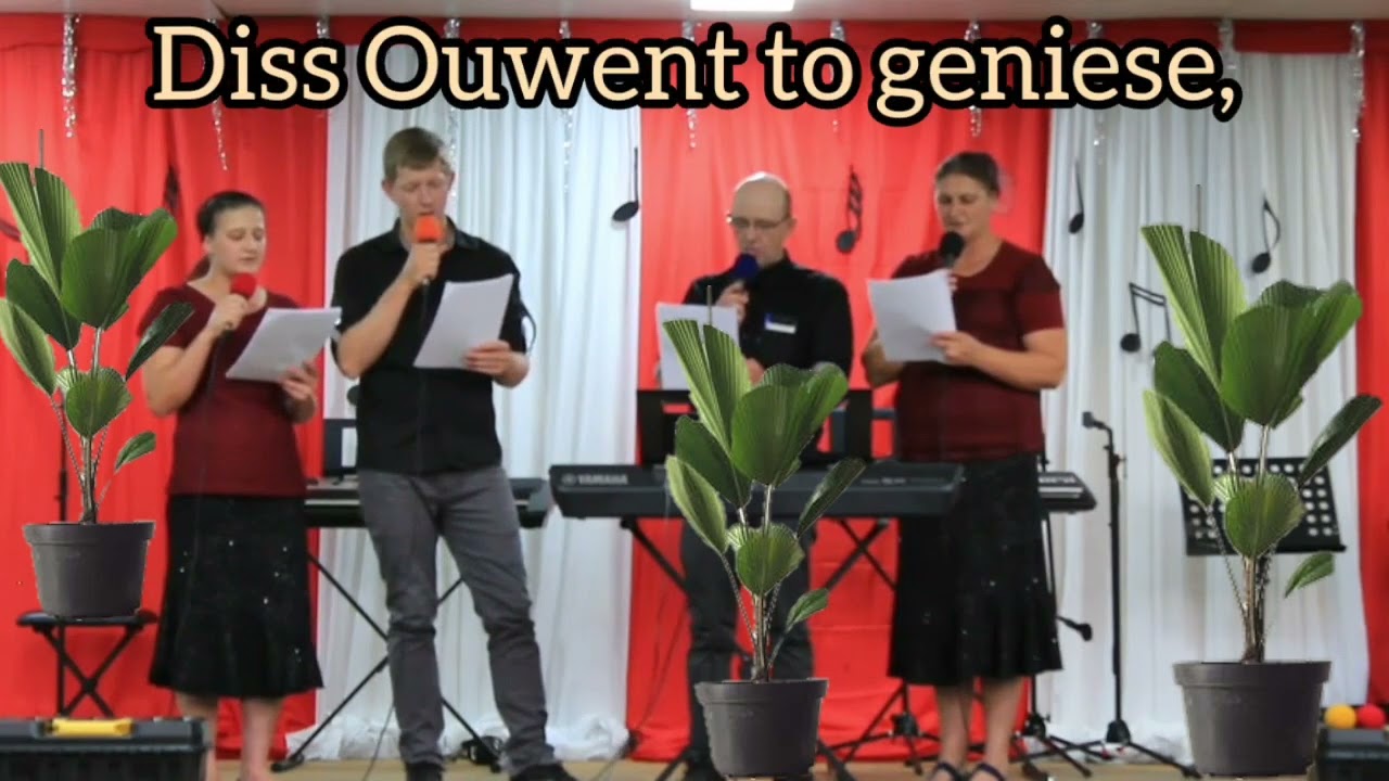Ein Lied: Von Hoate wellkoum Frinnd.gesungen von Ervin & Olga Friesen. Larry & Jolanda Hildebrand.