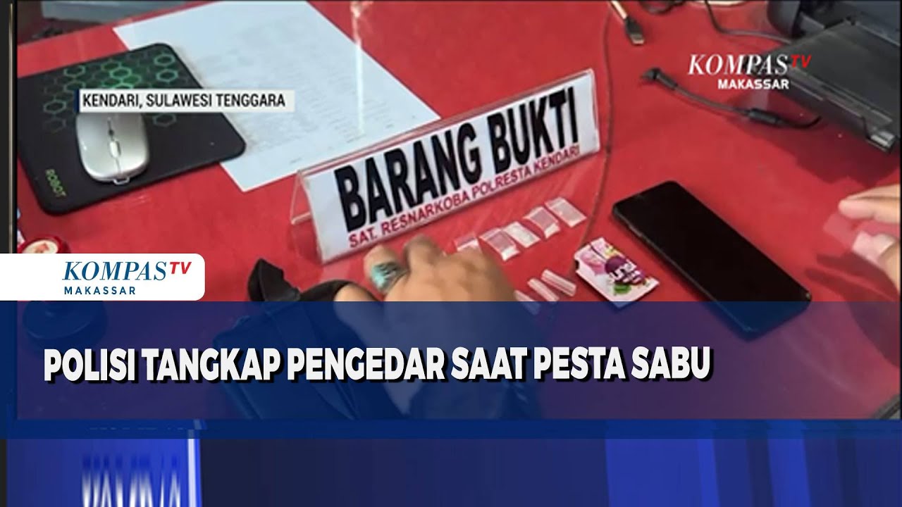 Polisi Tangkap Pria Diduga Pengedar Sabu Saat Pesta Narkoba Di Kendari
