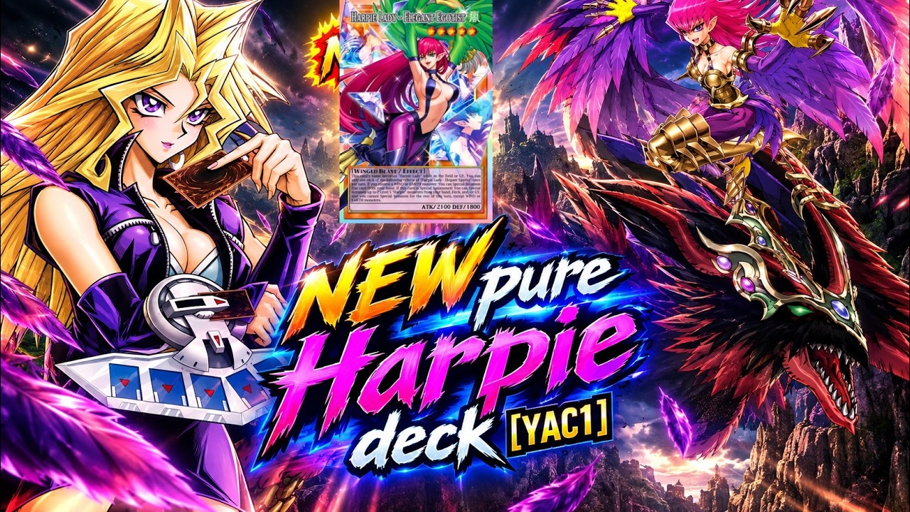 NEW PURE HARPIE DECK! 🦅 Harpie Lady & Elegant Egotist Take Flight! [YAC1]