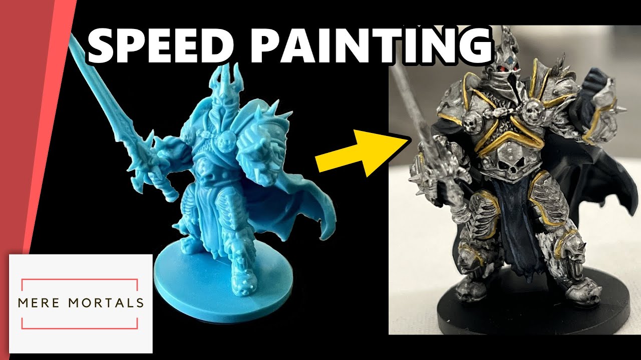 Timelapse - Painting Lich King Miniature in 8 minutes