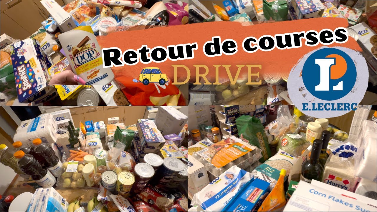 Retour de courses LECLERC DRIVE - FEVRIER 2024