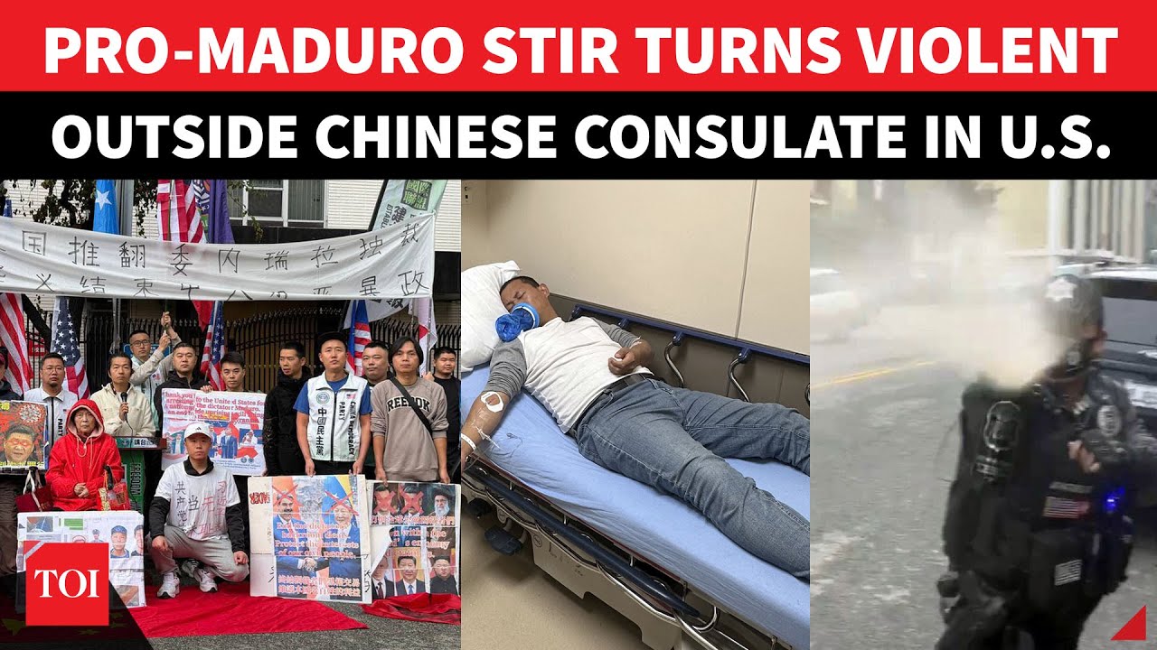 Violence In Los Angeles; &lsquo;Today Maduro, Tomorrow Xi!&rsquo;: Protesters ATTACKED At Chinese Consulate | US