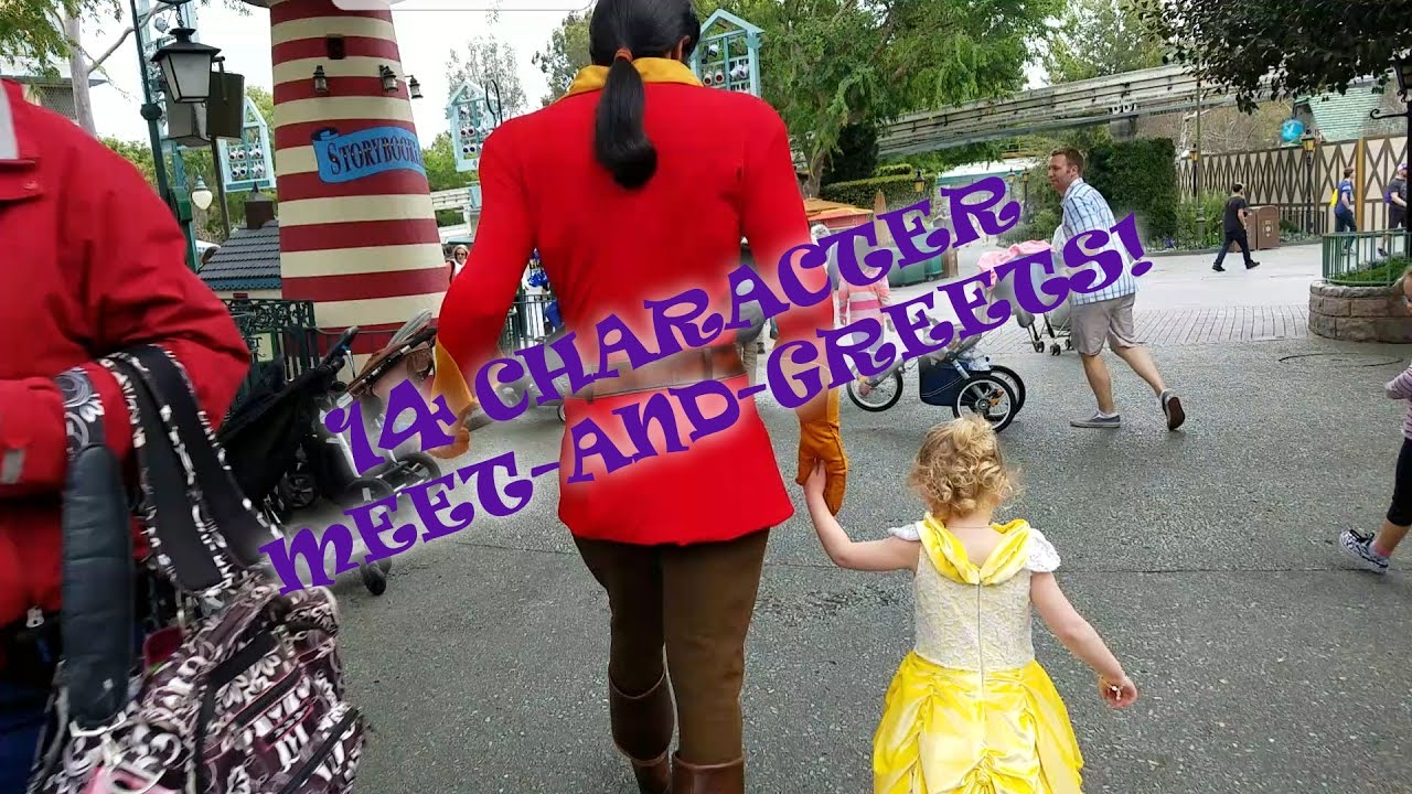 FIRST TIME MEETING GASTON (+ MORE) AT DISNEYLAND!