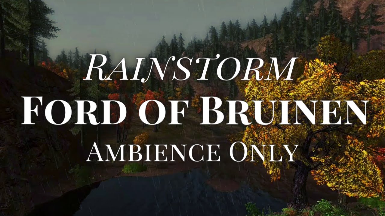 LOTRO | Rain in the Trollshaws Ambience (no music)