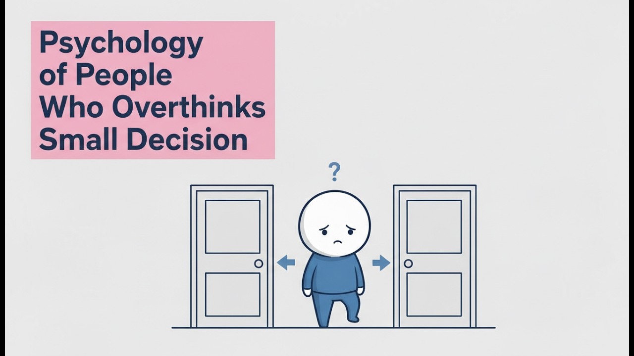Psychology of People Who Overthinks Small Decisions