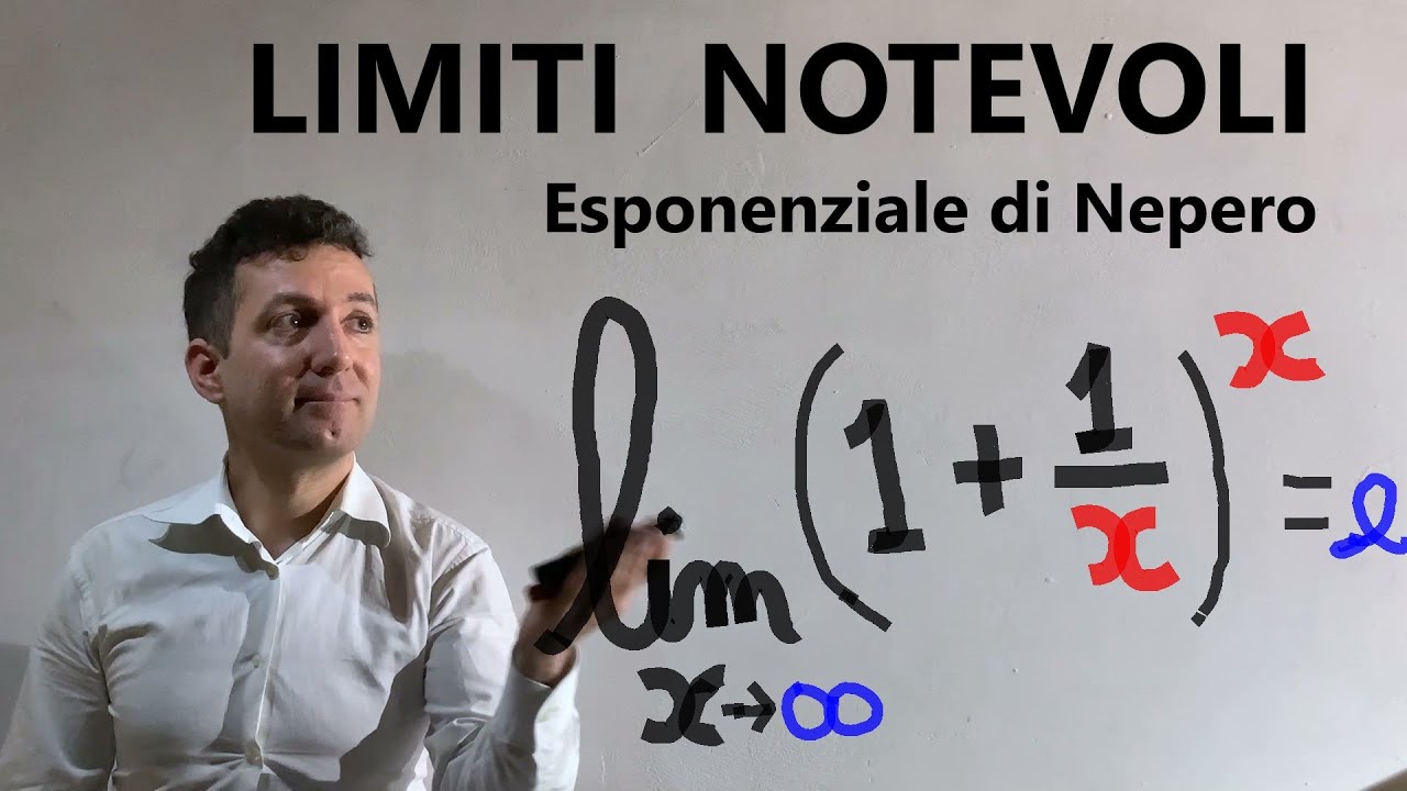 Limite notevole esponenziale di Nepero . Esercizi svolti .Lezione 1 analisi matematica 1
