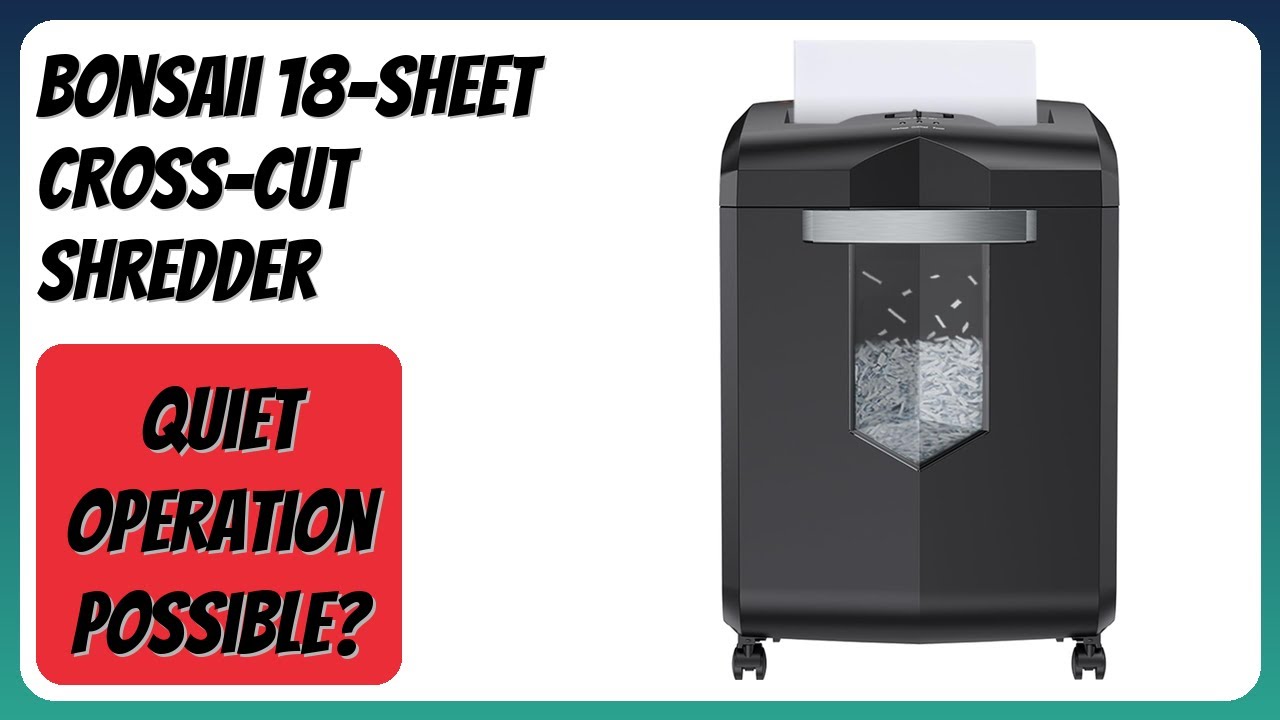 REVIEW (2026): Bonsaii 18-Sheet Cross-Cut Shredder. Features