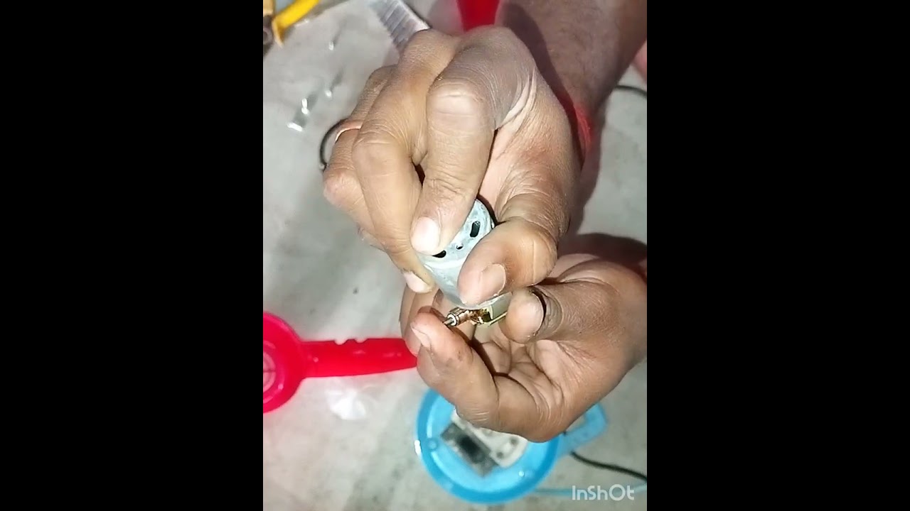 Prepare a hair dryer on home.How to repair a hair dryerDCmotor.All electrical things repair home