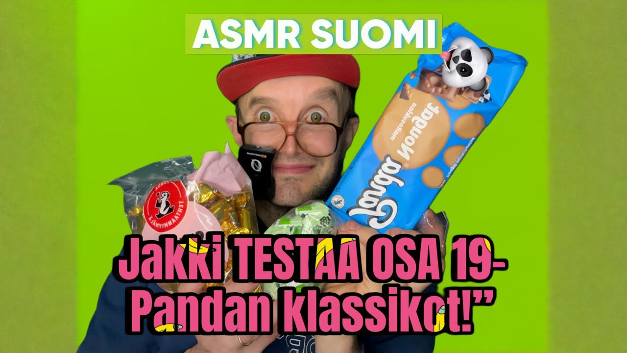 “Suklaakatastrofi vai 10/10? Jakki TESTAA Pandan klassikot!” #asmrsuomi #asmreating 