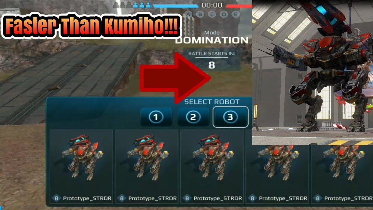 War Robots - New Fastest Dash Robot Ever Strider Gameplay