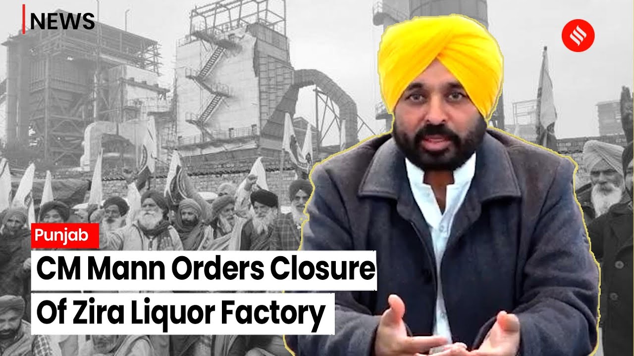 Punjab Chief Minister Bhagwant Mann Orders Closure Of Zira Liquor Factory