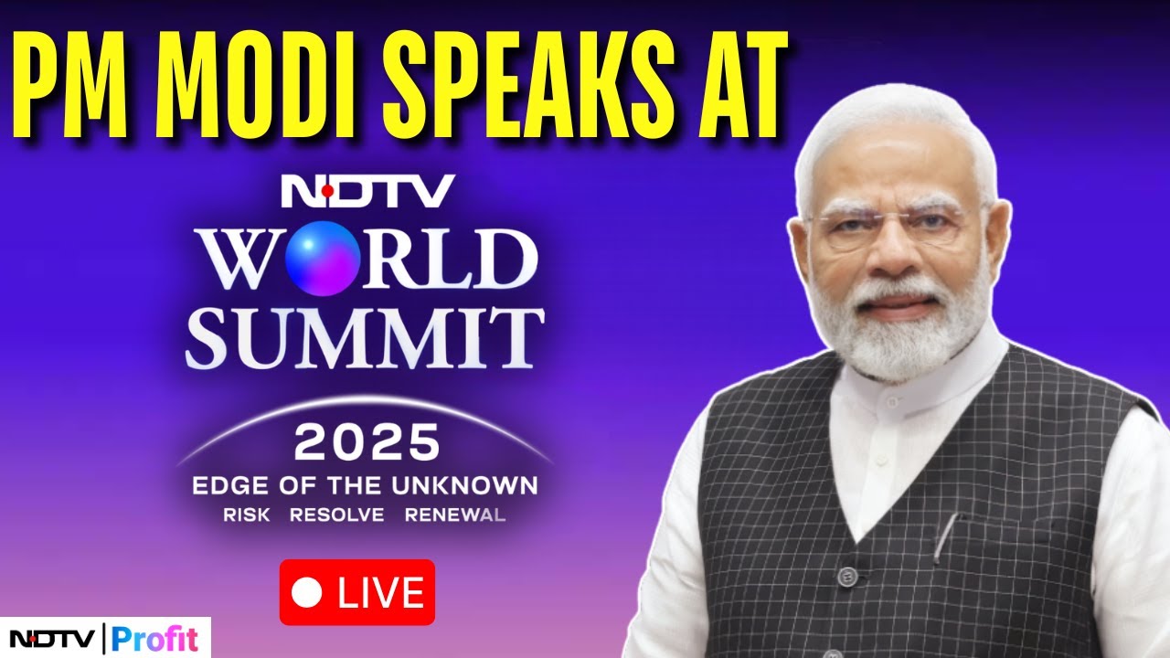 LIVE: PM Modi Delivers Keynote Speech At NDTV World Summit 2025 | PM Modi LIVE