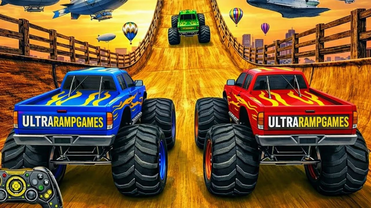 Monster Truck Mega Ramp Impossible Driver | Extreme 4x4 Gameplay #monstertruck #automobile #viral 