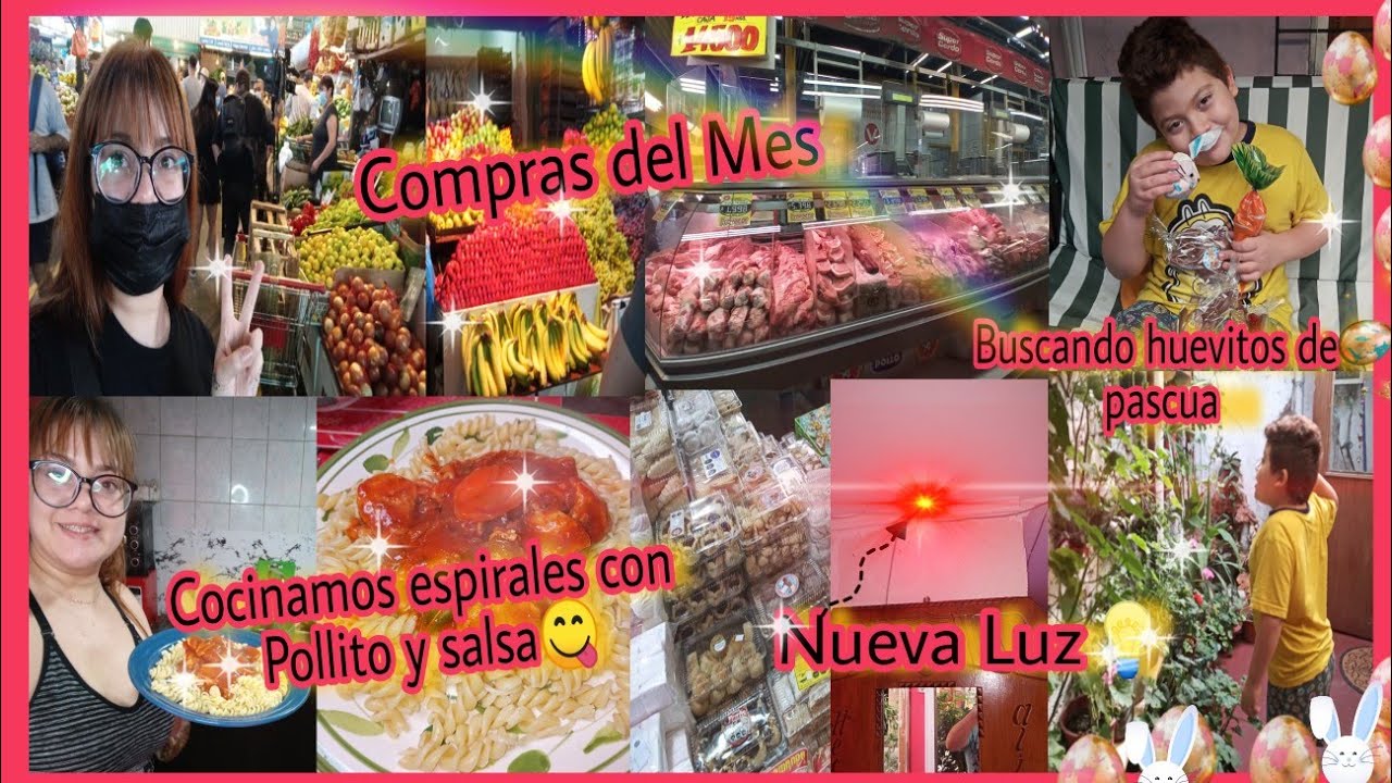 Compras en la VEGA/Mucha Golosina!😜/Escondiendo Huevitos para mi hijo/LUZ En la entrada!😍