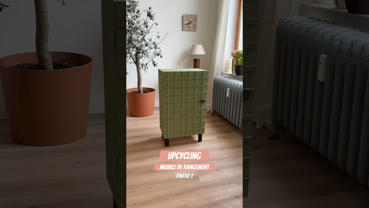 Je customise un vieux meuble pour en faire un meuble de rangement dans mon bureau (partie 2) ♻️