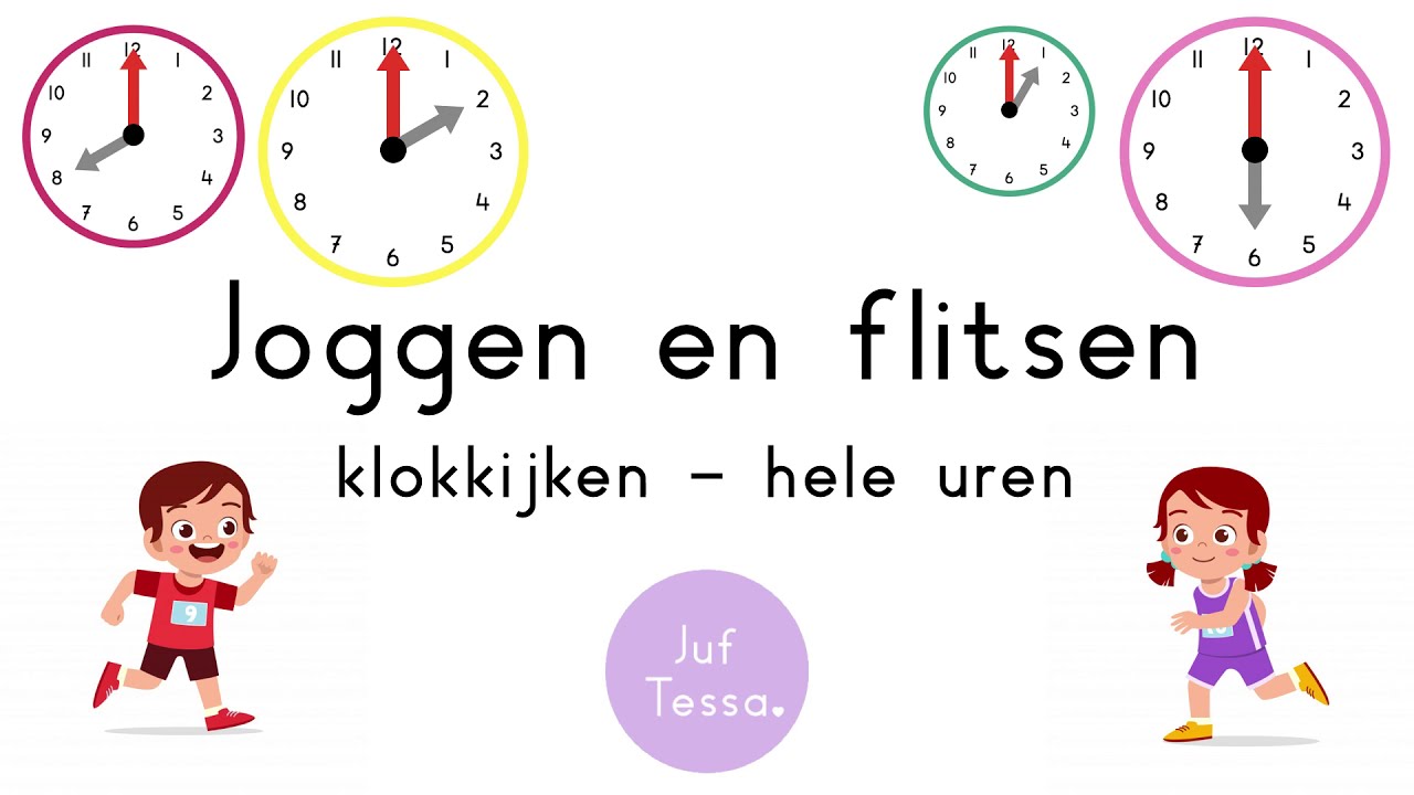 Joggen en flitsen • Klokkijken • hele uren