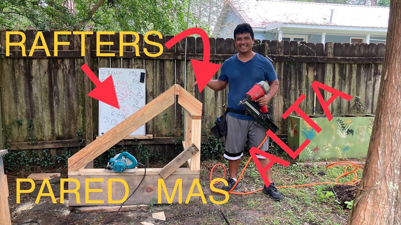 COMO CORTAR RAFTERS EN PAREDES DE DIFERENTE ALTURA