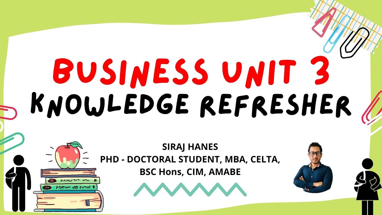 How to Ace Edexcel Unit 3 Business: Complete Syllabus Summary and Exam Tips