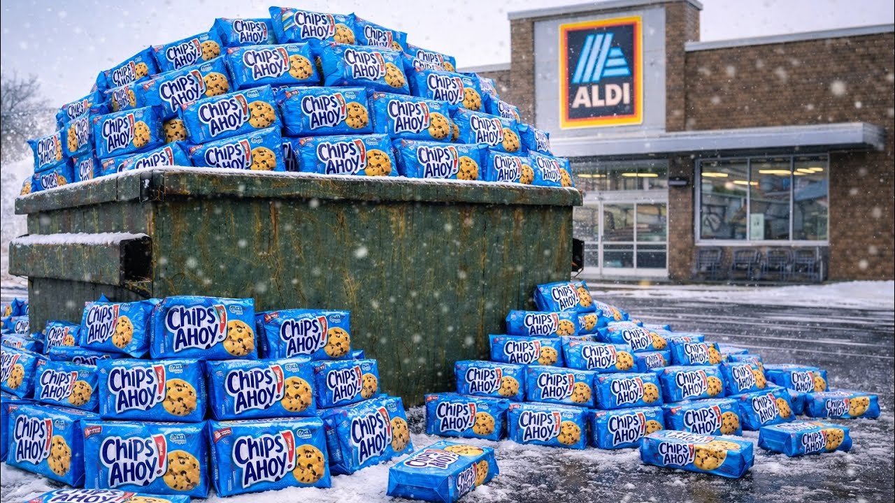 Поиск полезных ископаемых в мусорных контейнерах. Магазин Aldi № 320.