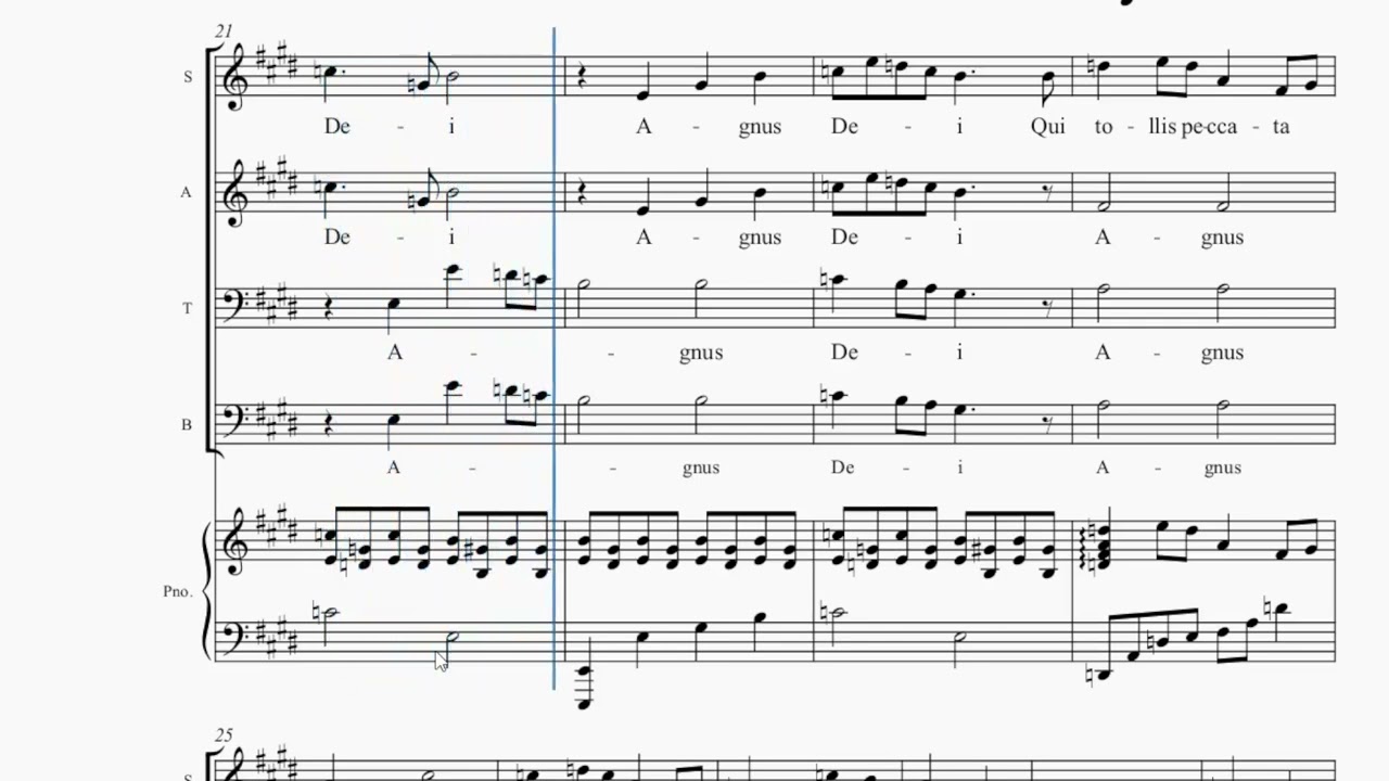 Agnus Dei - Missa Festiva - Tenor