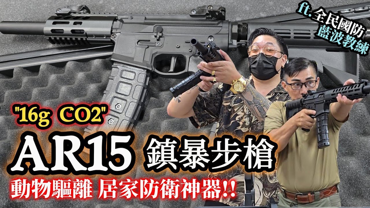 AR15 鎮暴槍 17mm M4 AR造型 步槍 16g CO2槍 動物驅離 居家防衛 ft.全民國防【天下武裝】