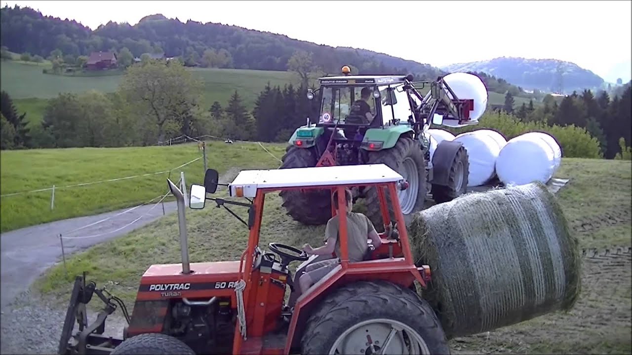 Siloballen wickeln mit Deutz