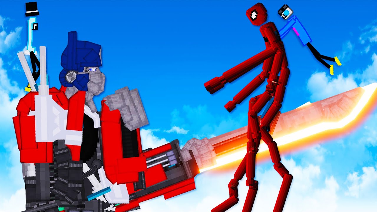 We Mutate Spider-Man and Fight Optimus Prime in People Playground!