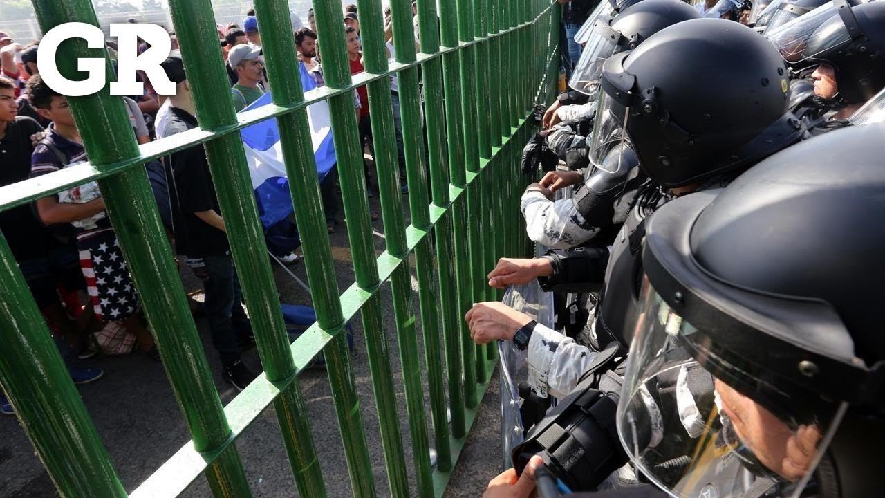 Frena Guardia a caravana migrante