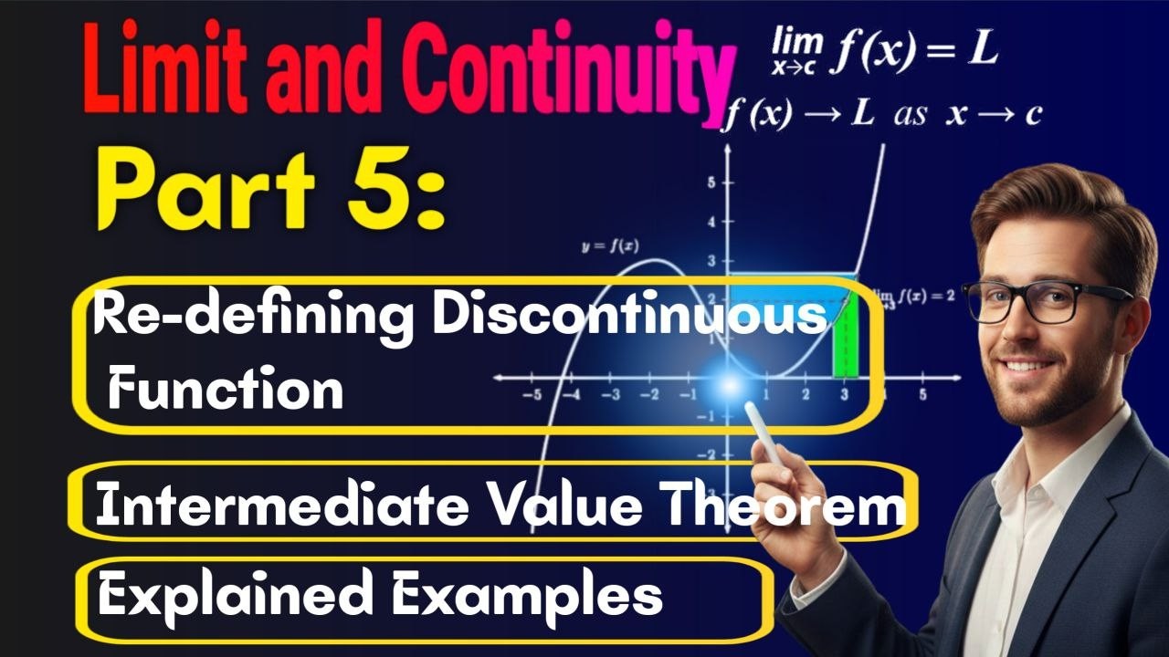 Intermediate Value Theorem & Redefining Discontinuous Functions Limit & Continuity Part 5 in Amharic